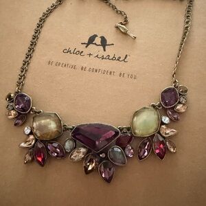 Chloe + Isabel Amethyst and Gold Necklace